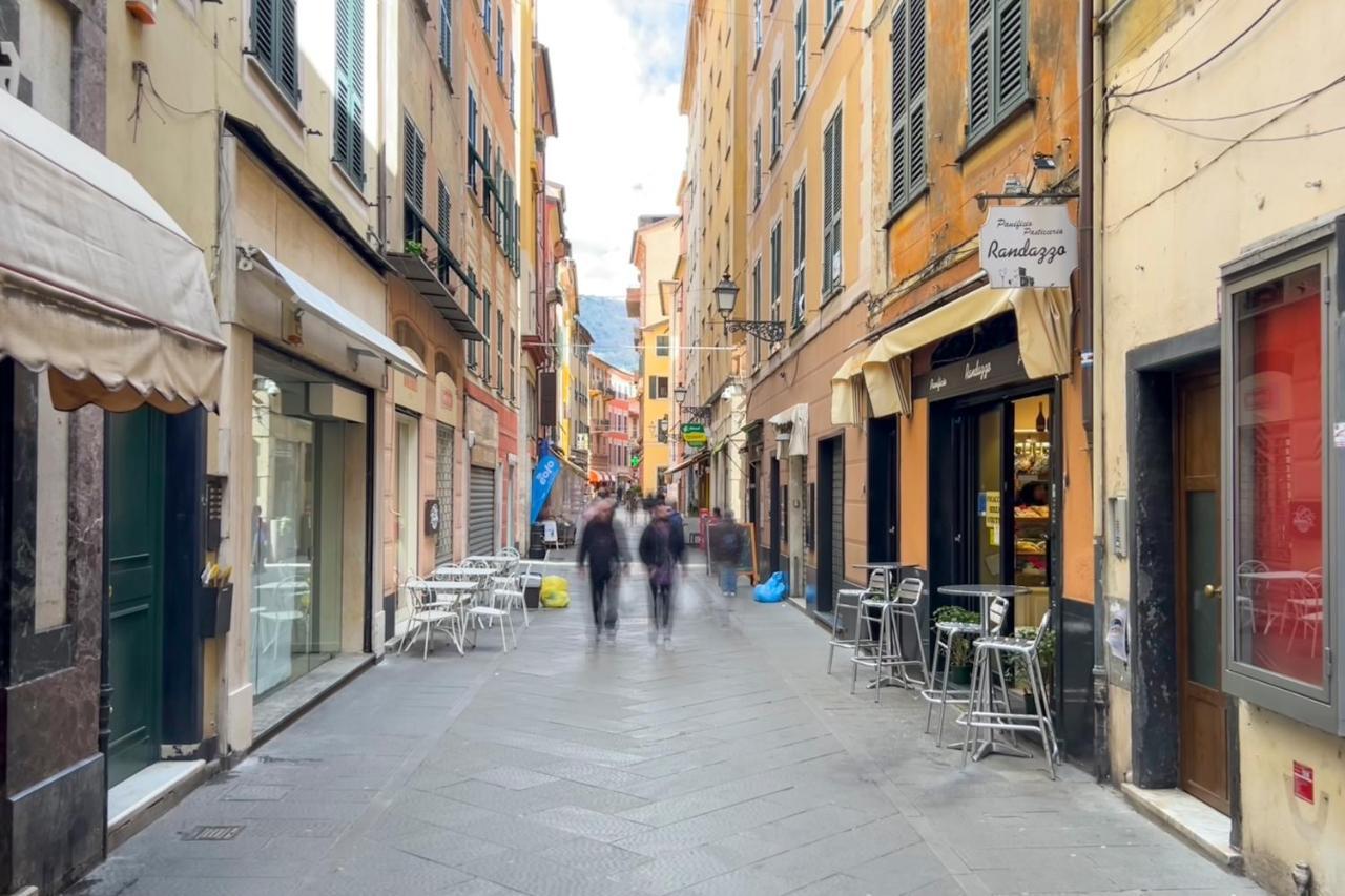 Mazzini 12 Very Central Apartment With Private Garage, Air Conditioning, Wifi, Just 50 Meters From The Beach Rapallo Eksteriør bilde