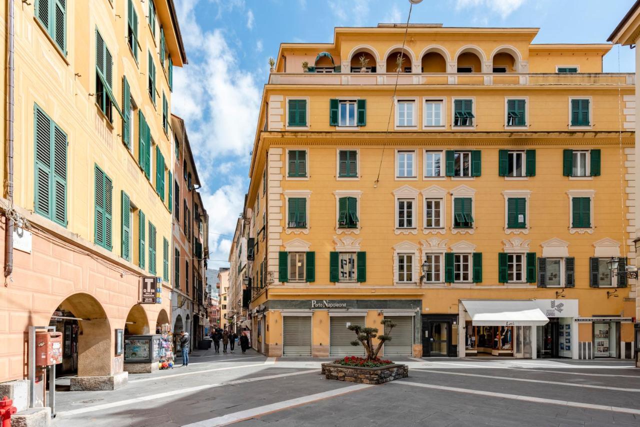 Mazzini 12 Very Central Apartment With Private Garage, Air Conditioning, Wifi, Just 50 Meters From The Beach Rapallo Eksteriør bilde